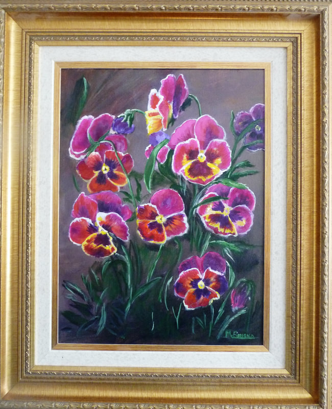 Acrylic on canvas, Framed, 20"x24", 
HAPPY FACES, $250,by msmiskocreations.com
msmisko@yahoo.ca