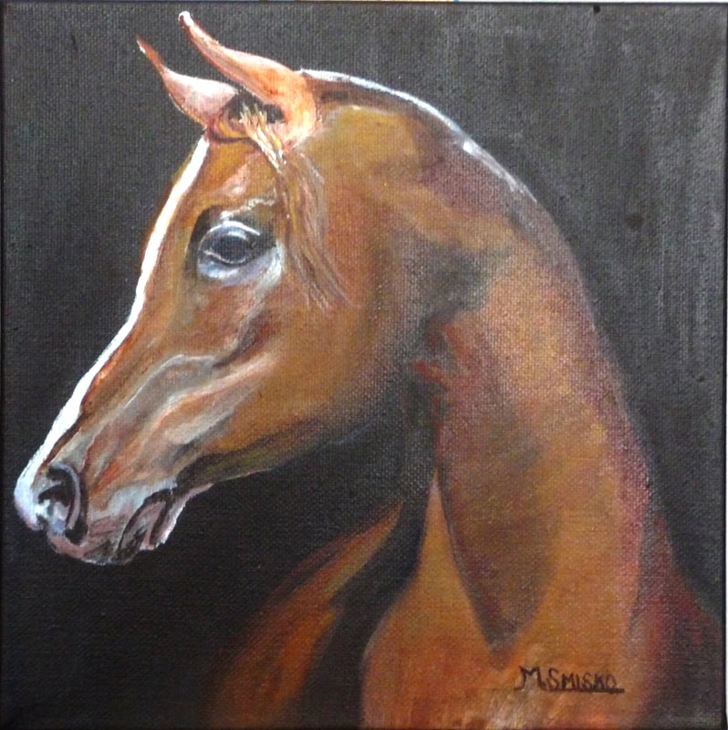 Acrylic on canvas, Unframed, 8"x8",  PRINCE, $60,by msmiskocreations.com
msmisko@yahoo.ca