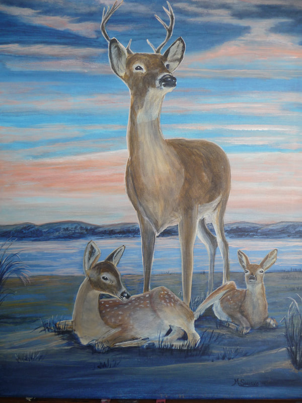 Acrylic on canvas, framed 26"x22", THE GUARDIAN, $425, by msmiskocreations.com
msmisko@yahoo.ca