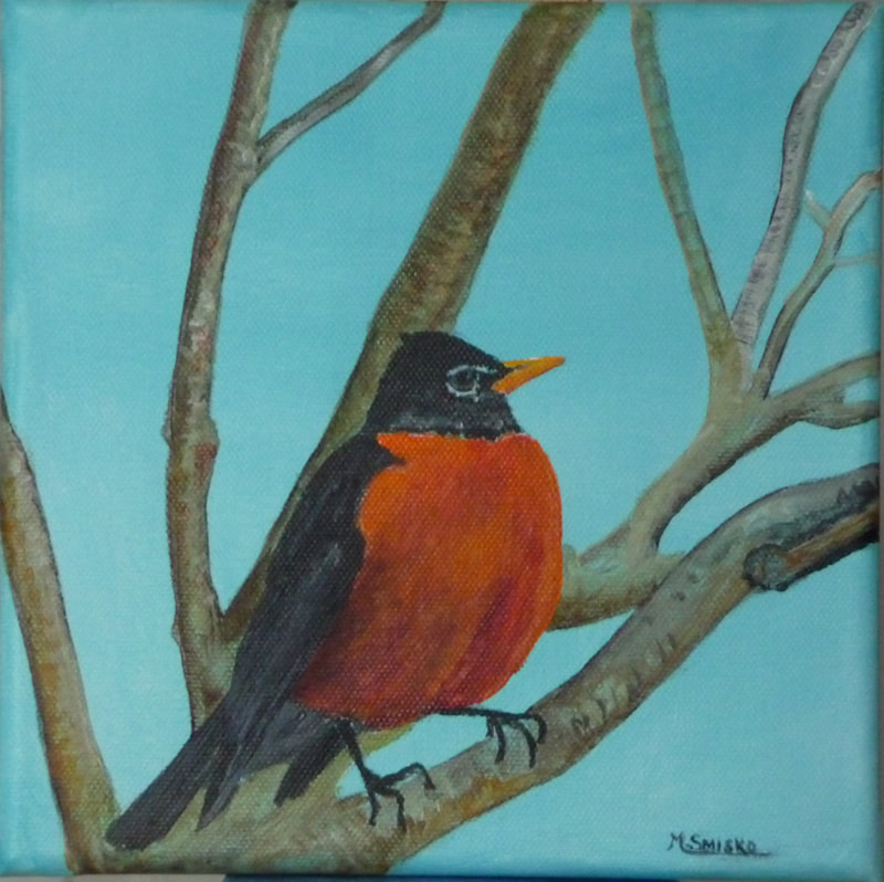 Acrylic on canvas, Unframed, 8"x8", WHERE DID SHE GO?, $60,by smiskocreations.com
msmisko@yahoo.ca